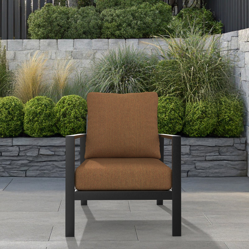 Deep Seating Outdoor Sunbrella® Seat/Back Cushion, Canvas Teak