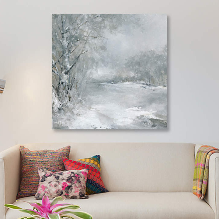 «Winter Wonderland» par Carol Robinson - Estampe numérique sur toile tendue avec châssis, H 18 po x l 18 po x P 1,5 po