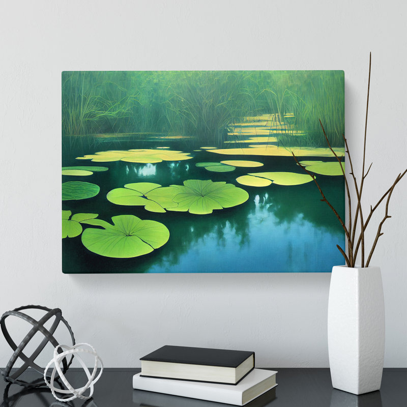 Pleasing Pond - Wrapped Canvas Print, 50cm H x 76cm W x 3cm D
