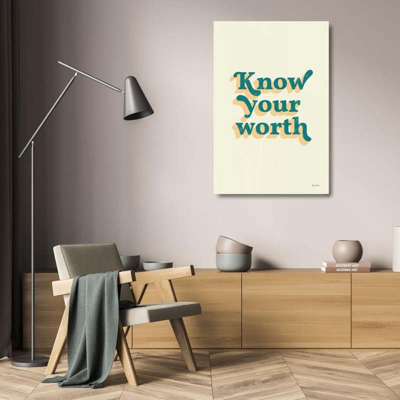 Toile tendue avec trinité Trinx Thorns, art de Becky, «Know Your Worth» 65168, H 24 po x l 17 po