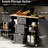 Kitchen Cart With Rubber Wood - & Attractive Modern Island Storage Shelf Organize Efficiently-1078941823