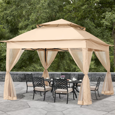 MASTERCANOPY 11 Ft. W x 11 Ft. D Steel Patio Gazebo