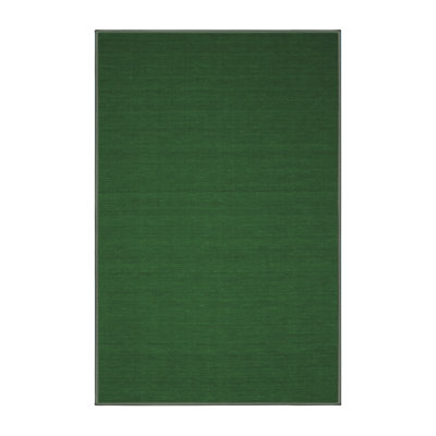 Tapis contemporains vert émeraude lavable à la machine 189
