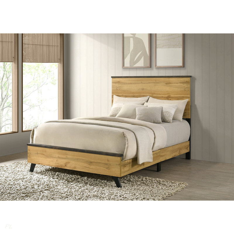 Georgina Natural Pine Full Panel Bed