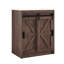 Meuble-lavabo Chiara de 24 po, style ferme, lavabo simple, avec porte coulissante de style grange, brun-349758396