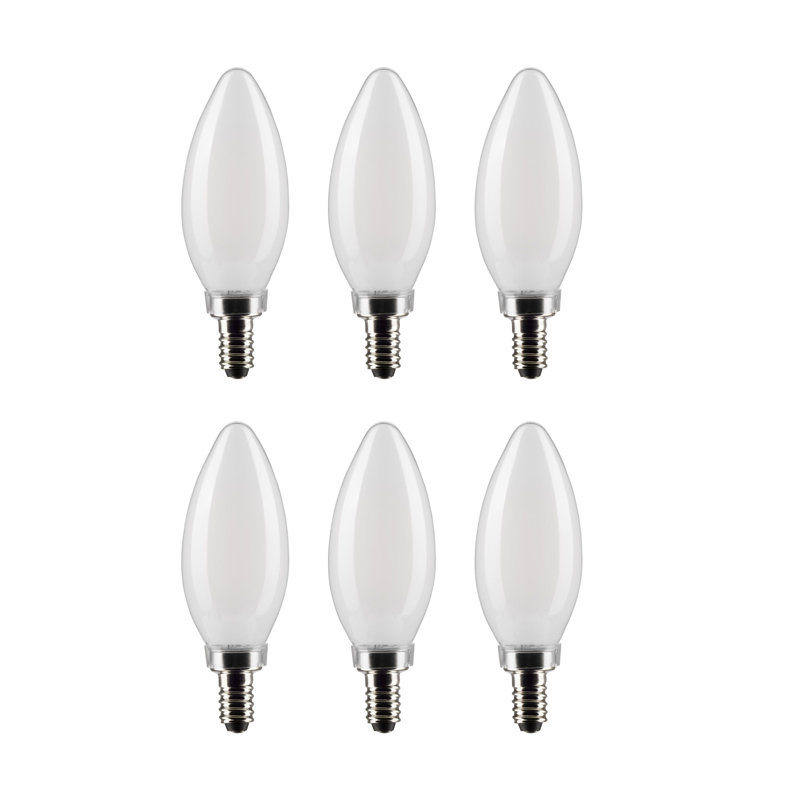 B11 LED, Dimmable Light Bulb, Warm White E12/Candelabra Base, 2700K, 4W, 350 Lumens