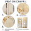 Minimalisme Golden Trees Harmony I - art mural sur toile beige-488991227-488991228-488991226
