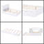 Exclusif Wayfair: lit plateforme avec rangement pleine grandeur blanc avec tablettes coulissantes à 4 niveaux et lit gigogne simple - rangement spacieux, conception peu encombrante-173559055