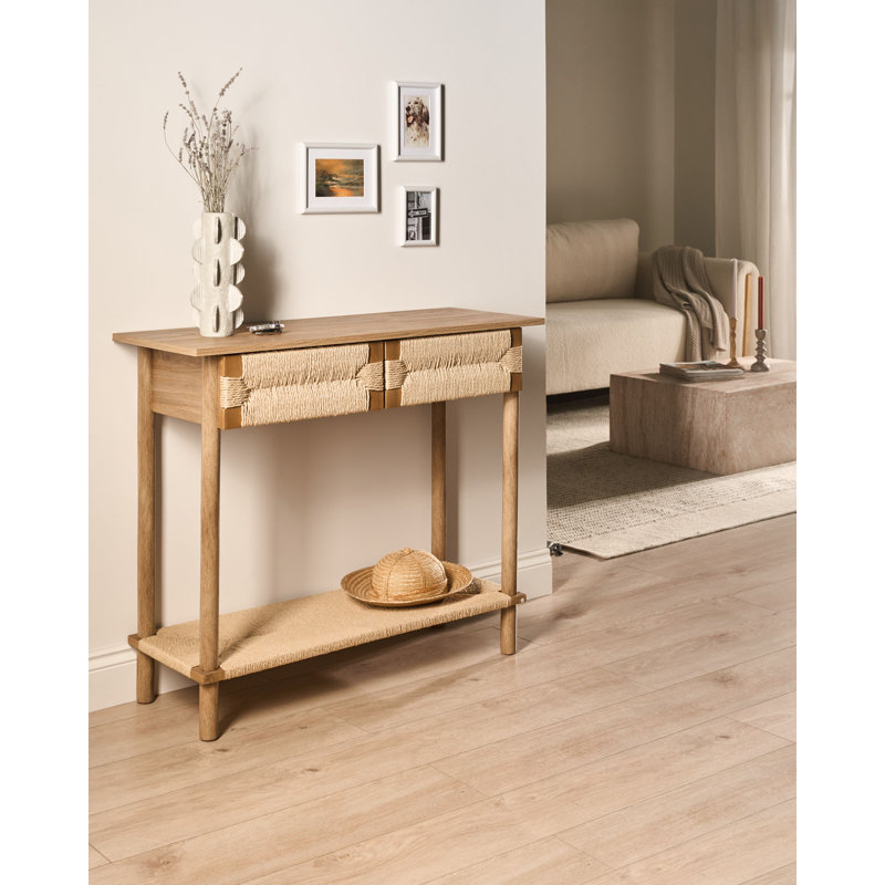 Taelan Console Table Taelan Light Brown