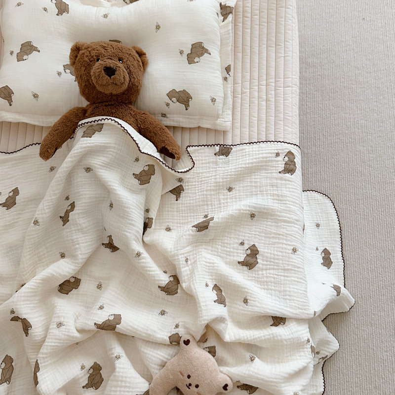 Couverture mignonne pour bébé en coton