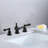 Widespread 2-handle Bathroom Faucet with Drain Assembly