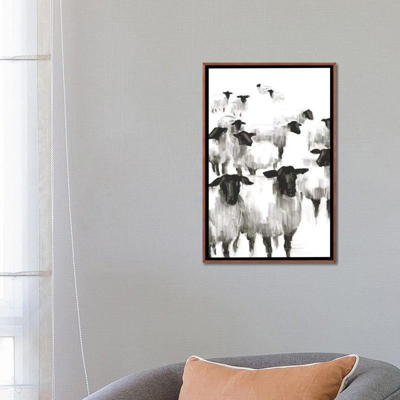 «Polar Storm II» par Ethan Harper - reproduction d'art, H 48 po x l 32 po x P 1,5 po, Toile classique avec cadre brun