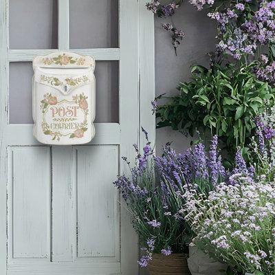 Timmons Vintage Wall Mounted Letterbox - Post Box Outdoor Mailbox for House, Garden Wall, or Door