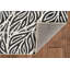 Tapis ivoire et noir lavable à la machine Leona-899295614