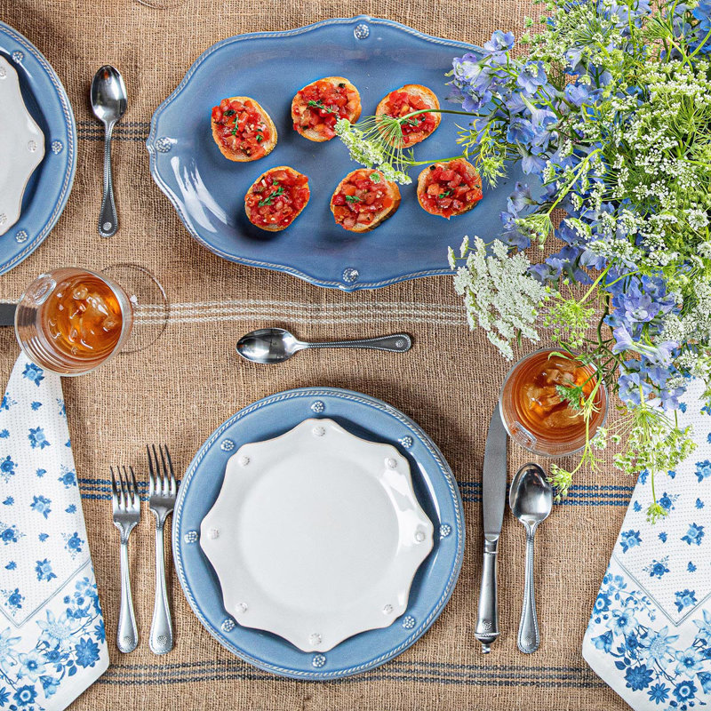 Berry & Thread 16" Platter, Chambray