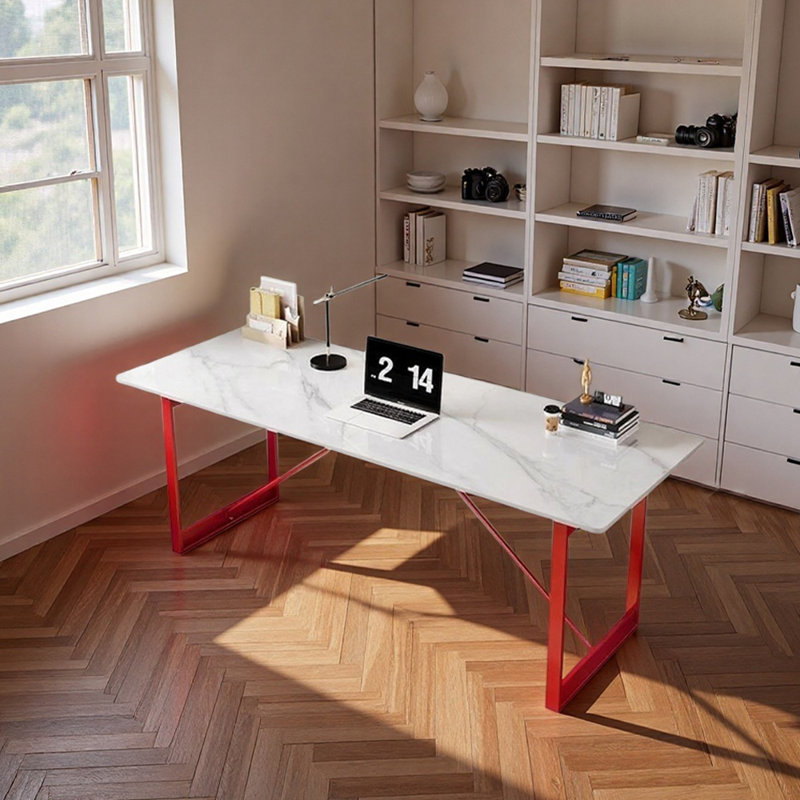 Bureau d'écriture Modern Light, H 29,52 po x l 70,86 po x P 27,55 po, Rouge