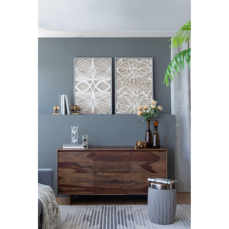 Décoration murale boîte ombre S / 2, 23,5 po x 1 po x 35,5 po
