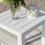 Lilah White Aluminum Side Table