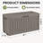 90 Gallon Outdoor Deck Box with Seat, Lockable Waterproof Resin Storage Box-135894149