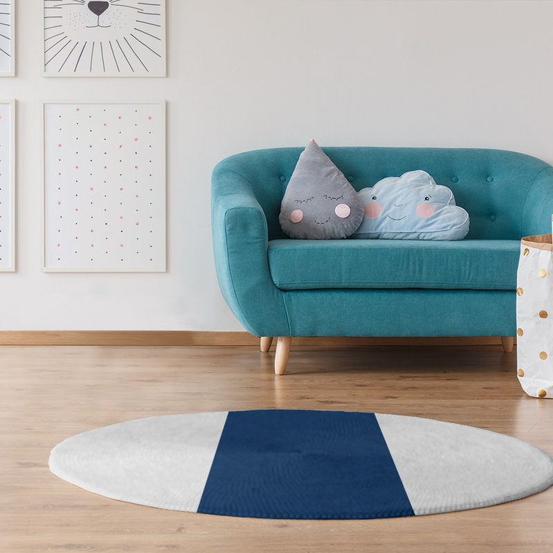 Chenille Indoor Rug, Round 5'