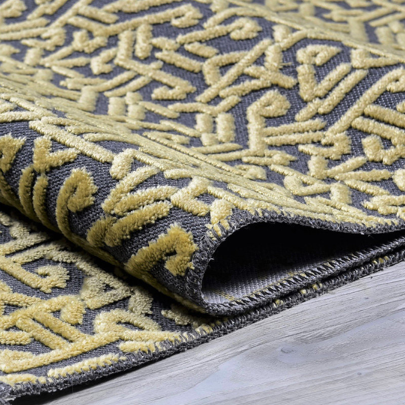 Tapis en coton tissé à la machine Swinsley, Rectangle 6 pi 7 po x 9 pi 6 po
