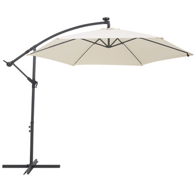 Aaronlee 285cm Lighted Cantilever Parasol