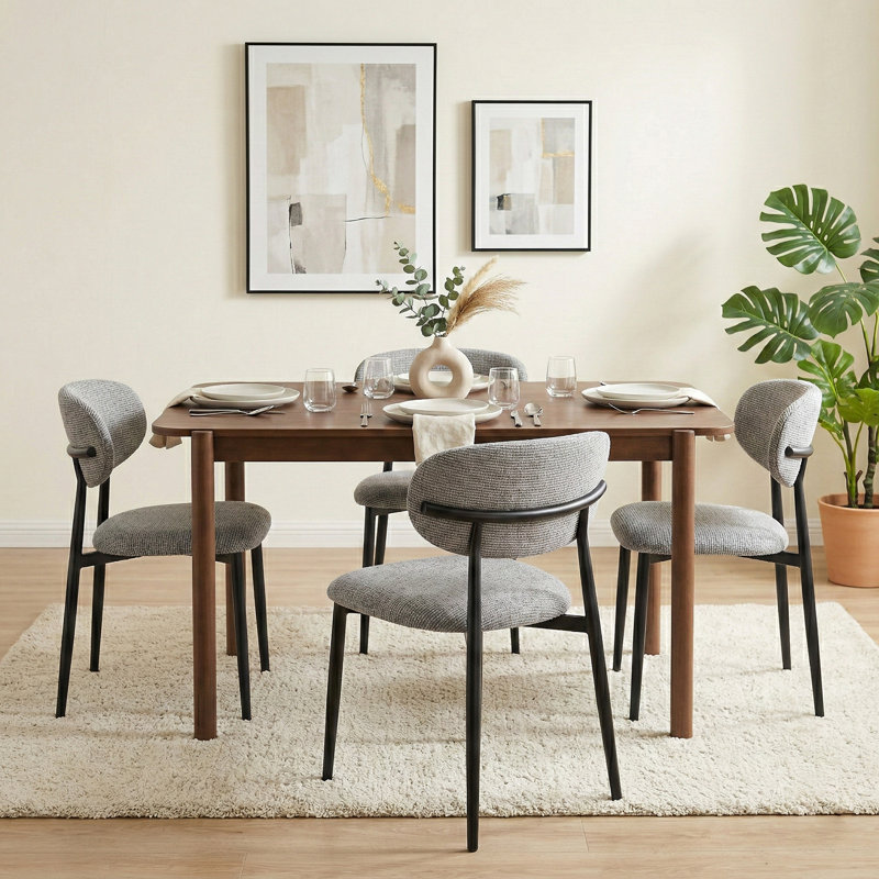 Almos Set of 4 Dining Chairs, Grey