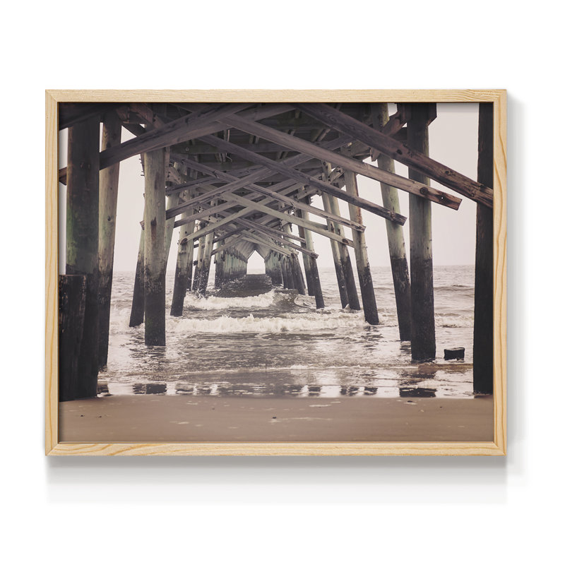 Under the Boardwalk - Reproduction encadrée - Restickable, Naturel, H 22 po x l 28 po