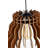 Elegant Cloudy Chandelier, Walnut Finish, 14.6 x 14.6 inches | Adjustable Height up to 27.6 inches | MDF Body, E27 Socket (Max 40W) | Perfect for Modern Living Rooms & Dining Areas, Stylish & Functional Lighting Solution-2034877472