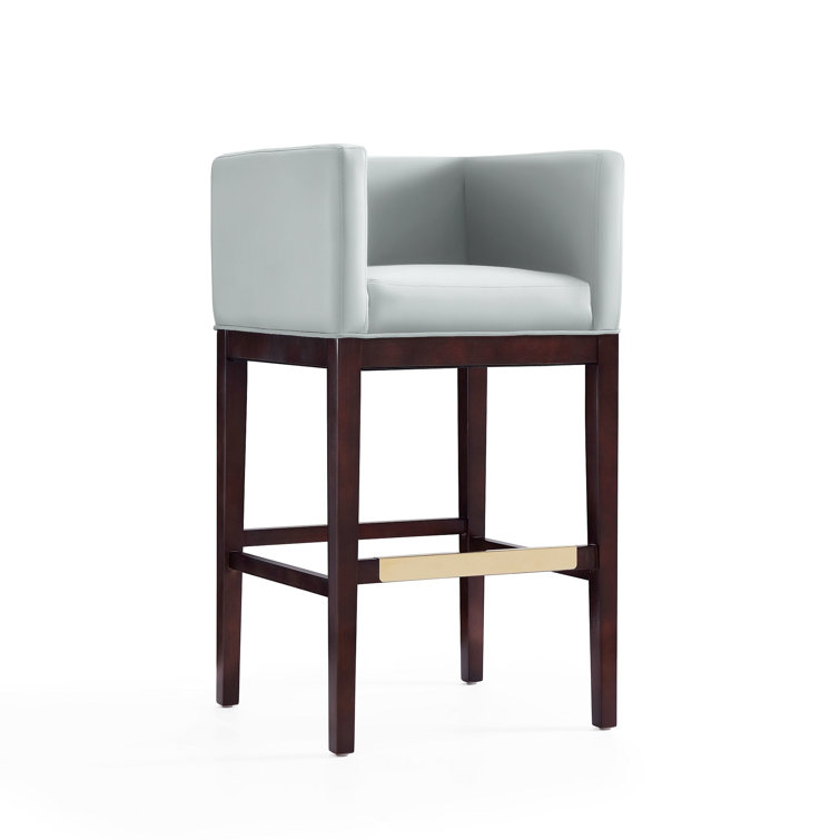 Beeley Upholstered Counter Stool with Solid Wood Frame