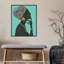 «Graceful Majesty I» par Emily Adams - peinture à cadre flottant sur toile