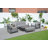Link  5-Person Outdoor Patio Conversation Set With Fire Pit Table