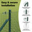 Vidaxl Welded Wire Fence With 7 Spike Posts Steel-114858695-114858705