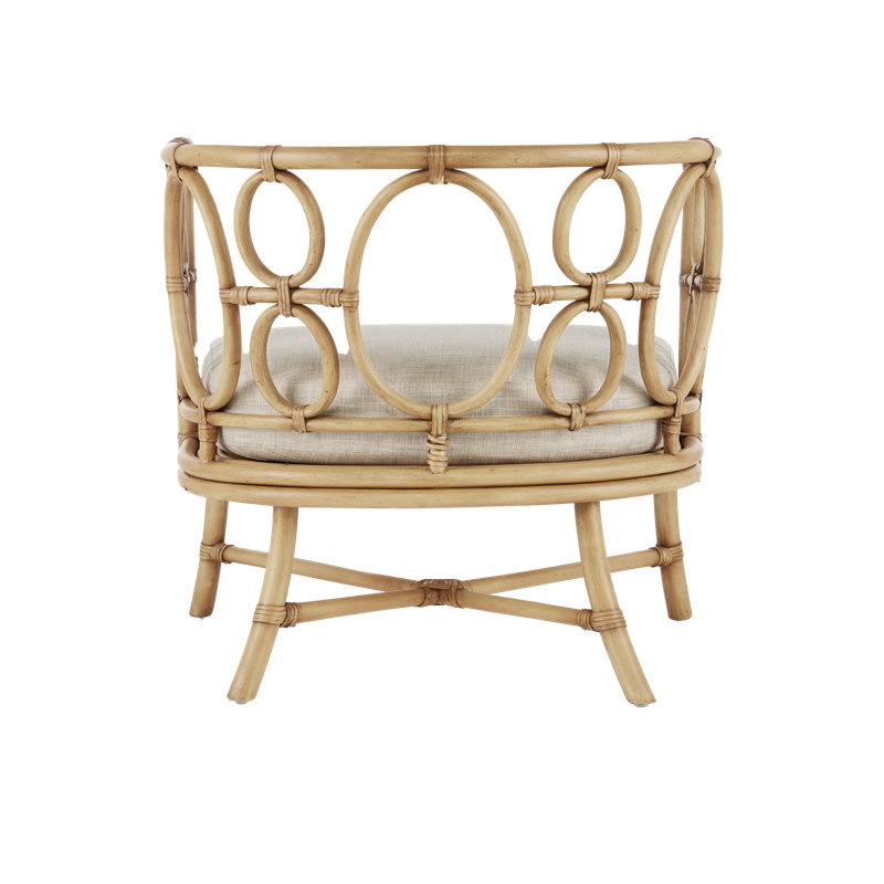 Tegal Barrel Chair, Finn Natural, Light Brown