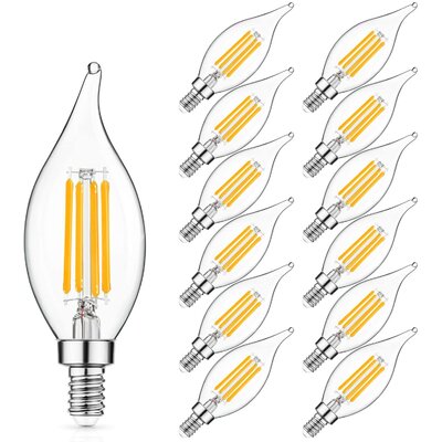 20 Watt JC LED Smart Dimmable Light Bulb Warm White 2700 Base -  US CHANDELIER, E12-110V-2700K-12PCS