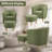 Upholstered 27" Wide Barrel Chair with Ottoman-87710224