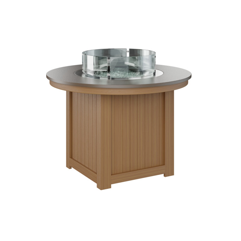Foyer de table avec barre ronde 44 po Berlin Gardens Donoma, H 37 po x l 44 po x P 44 po
