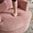 Swivel Accent Chair, Chenille Fabric Barrel Chair For Living Room,Pink-671186238