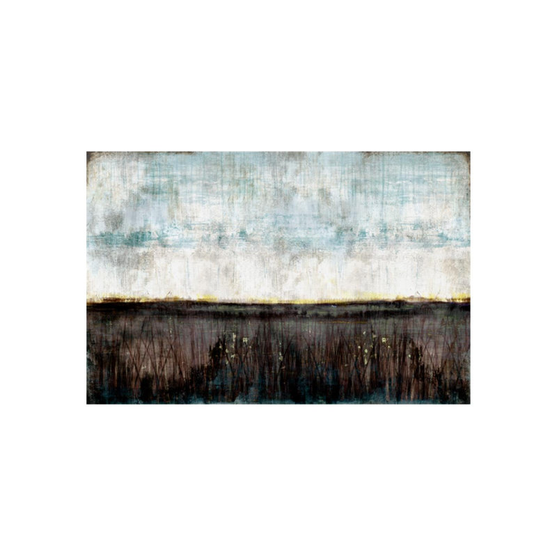 Au-delà - Peinture, Gel coupé au couteau, H 40 po x l 60 po