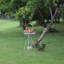 Table d'appoint / table de bout en céramique, support à plante rétro pour l'intérieur et l'extérieur, table d'appoint ronde pour patio, balcon, salon