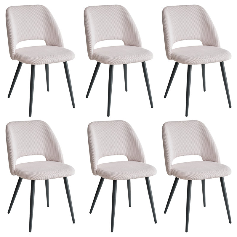 43.5cm H Metal Parsons Chair, Beige