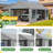 12' X 24' Heavy Duty Carport With Roll-up Windows & Removable Sidewalls -  All-season Shelter For Vehicles, Gray-121870065