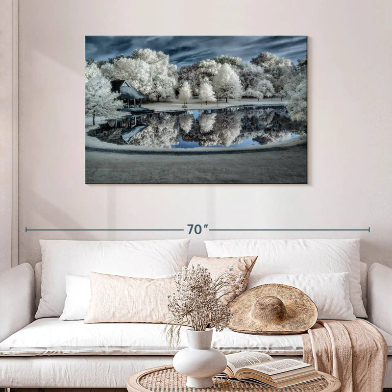 Paysage d'hiver Alvord, H 30 po x l 45 po