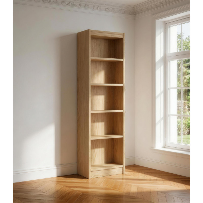 Haden 182.8cm H x 47.6cm W Standard Bookcase, Classic Oak