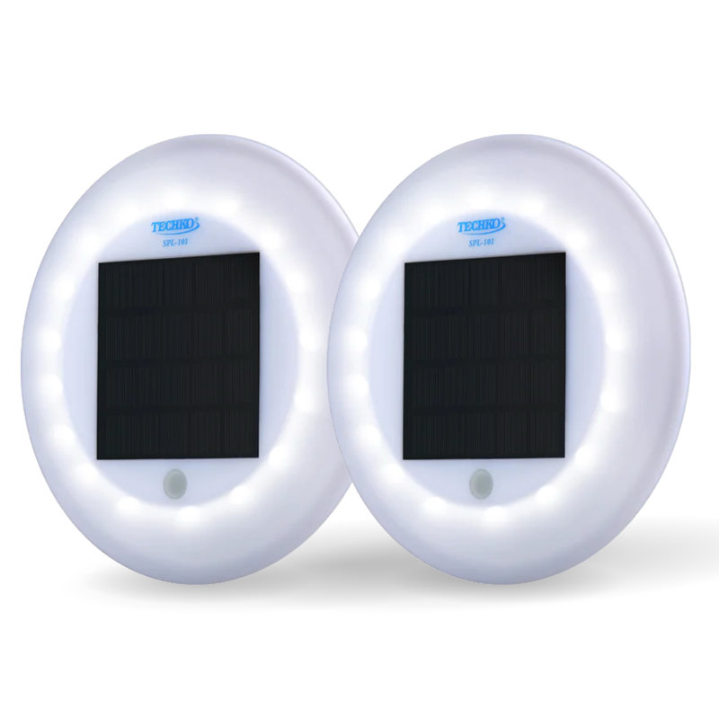 Solar Powered Integrated LED Outdoor Floating Pool Light, White
