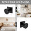 Poignée de porte MHB06 Poignée de porte ronde noire moderne - Poignée de porte de couloir et de garde-robe intérieure-126427013-126427015