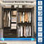 Armoire-penderie moderne ultrabrillante avec tablettes et tringle-231556726
