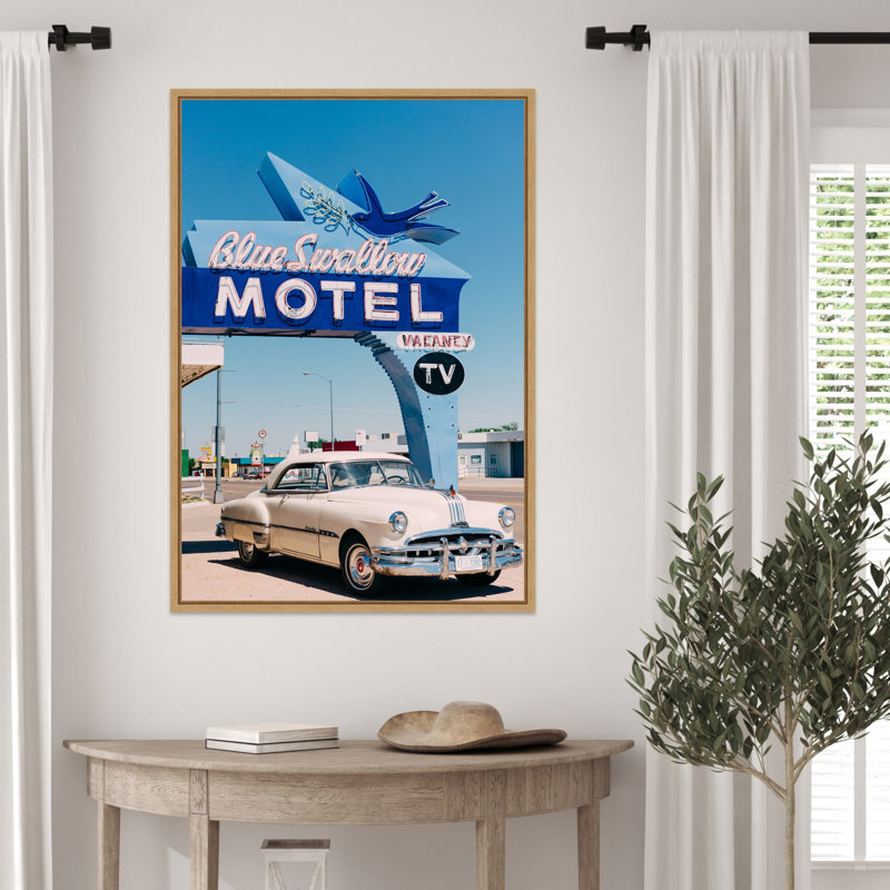 Impression sur toile encadrée "Blue Swallow" par Tisdall, H 33 po x l 23 po