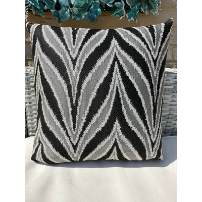 Abstract Black Square Cushion Cover