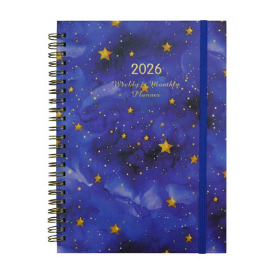 Weekly planner 2026 Year Weekly And Monthly Planner With Monthly Labels And Pockets Hardcover With Front And Back Pockets Double Stitched